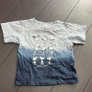 Peanuts Snoopy Gray and Blue Kids T-Shirt